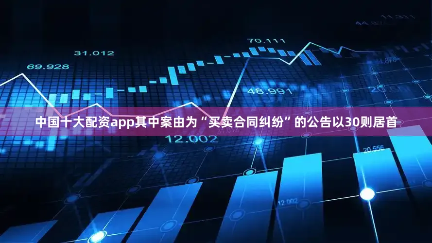中国十大配资app其中案由为“买卖合同纠纷”的公告以30则居首